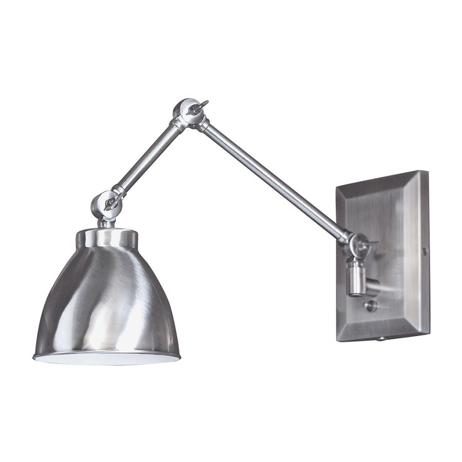Atlas Lighting Maggie 6.75'' High 1Lt Swingarm Sconce, Pewter/Gray