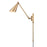 Atlas Lighting Whitmire 10.5''H 1Lt Plug-In/Hardwire Sconce, Gold