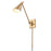 Atlas Lighting Whitmire 10.5''H 1Lt Plug-In/Hardwire Sconce, Gold