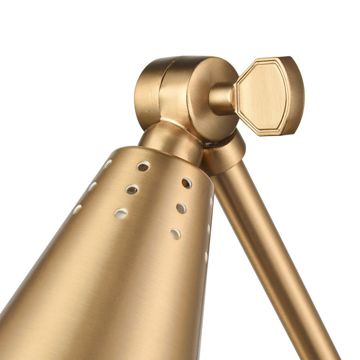 Atlas Lighting Whitmire 10.5''H 1Lt Plug-In/Hardwire Sconce, Gold