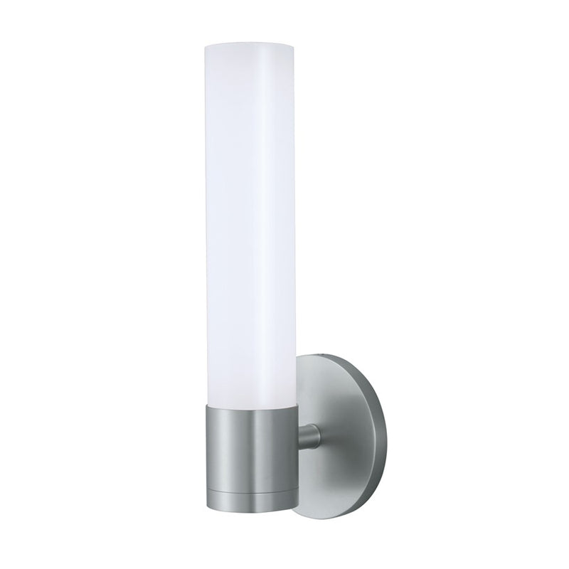 Atlas Lighting Abbott 5in Integrated LED Wall Sconce | Brushed Nickel and Opal Glass | Bathroom & Hallway Lighting | Model WL11010-NK