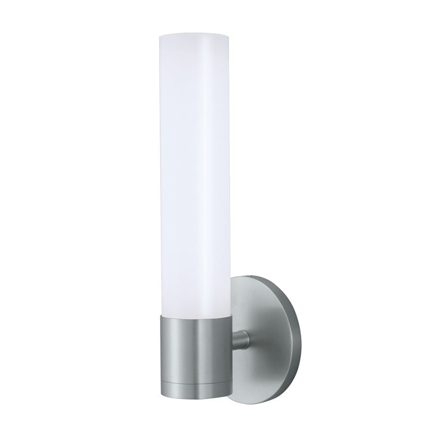Atlas Lighting Abbott 14.25''H Integrated LED Sconce, Nickel/Opal