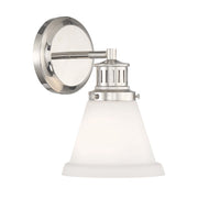 Atlas Lighting Alden 10.25'' High 1Lt Sconce, Nickel Opal/Opal - WL11011-NK