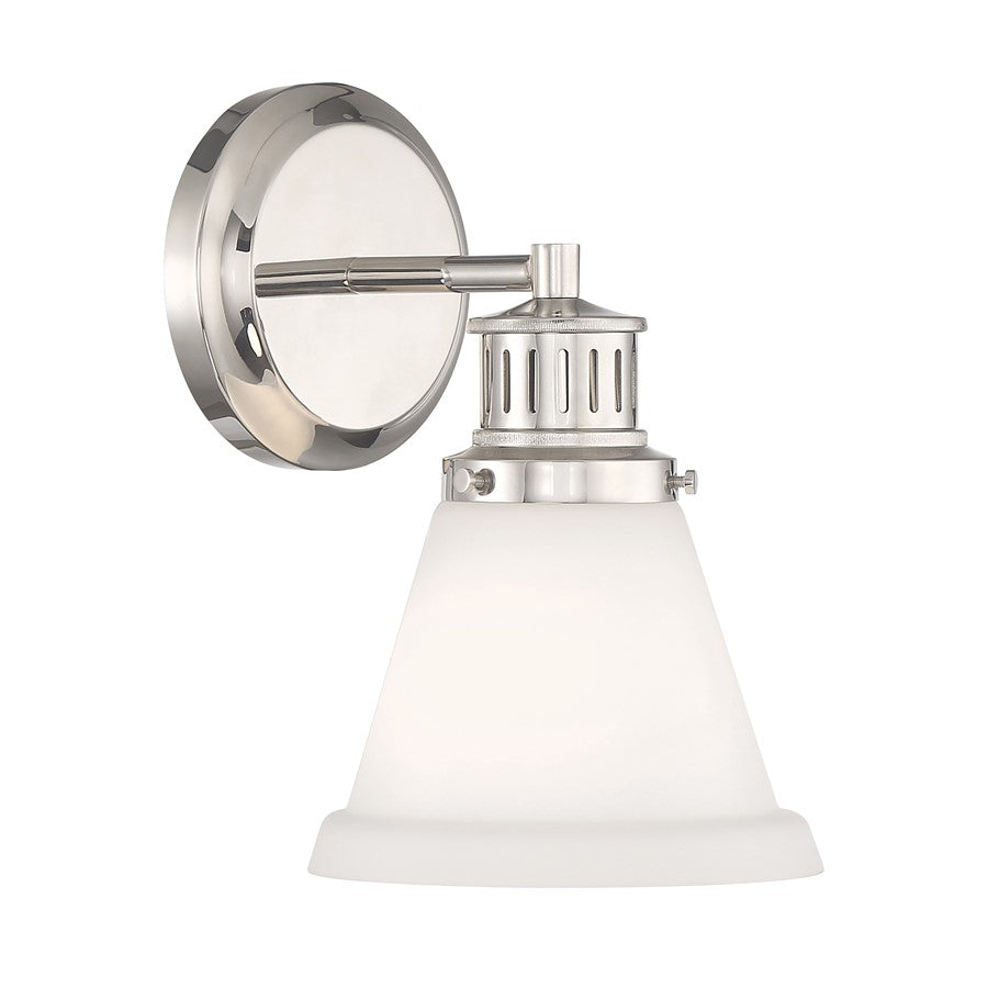 Atlas Lighting Alden 10.25'' High 1Lt Sconce, Nickel Opal/Opal - WL11011-NK