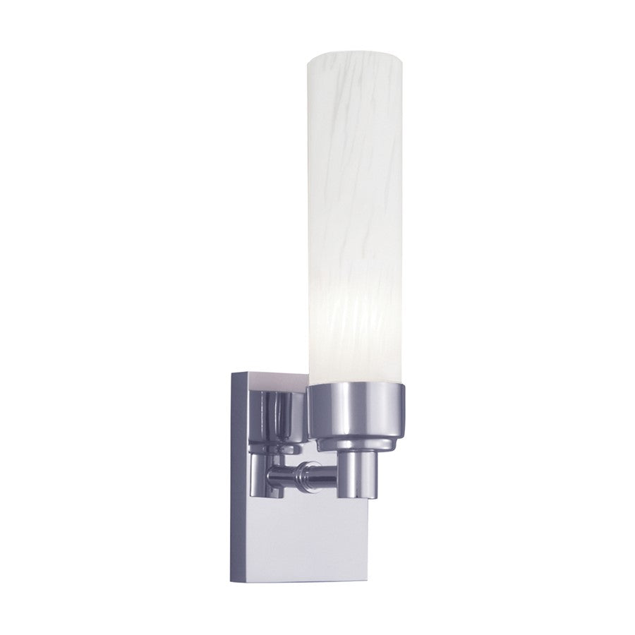 Atlas Lighting Alex 11'' High 1Lt Sconce, Chrome/Opal