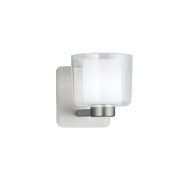 Atlas Lighting Alexus 5.75'' High 1Lt Sconce, Brushed Nickel/Opal - WL11013-NK