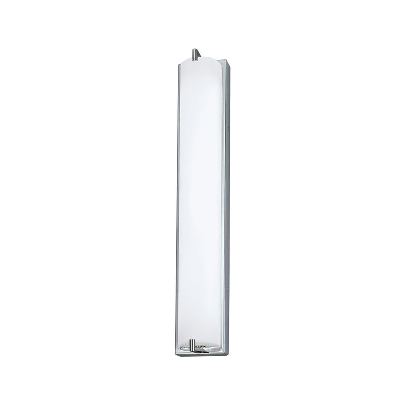 Atlas Lighting Alto 4in 1-Light Integrated LED Wall Sconce | Transitional Chrome and White Glass | Bathroom & Hallway Accent Light | Model WL11015-CH