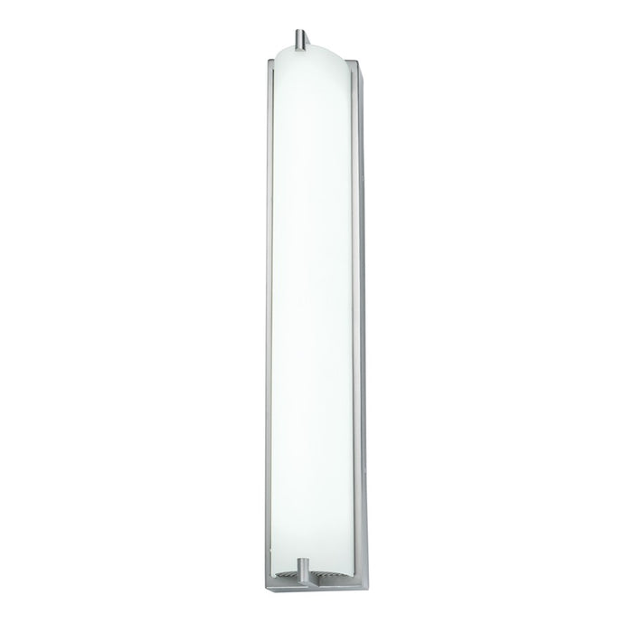 Atlas Lighting Alto 24'' High Integrated LED Sconce, Nickel/White