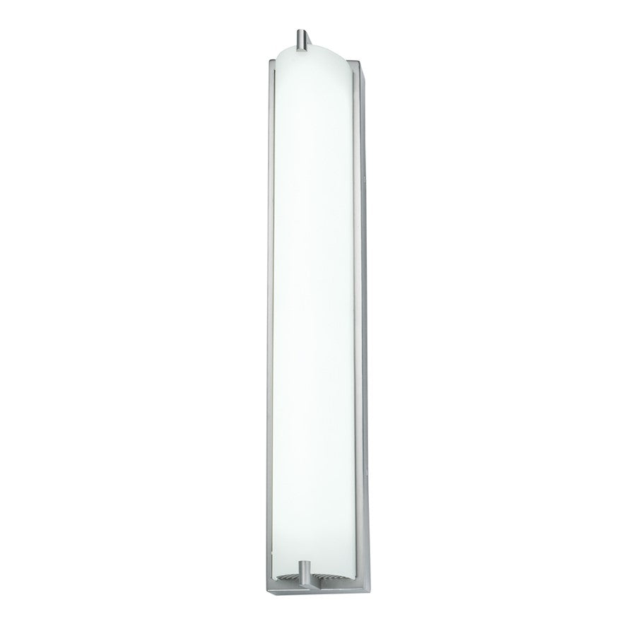 Atlas Lighting Alto 24'' High Integrated LED Sconce, Nickel/White
