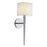 Atlas Lighting Angelica 19.5''H 1Lt Sconce, Polished Nickel/White