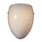 Atlas Lighting Arco Baleno 10'' High 1Lt Sconce, Satin Nickel/White