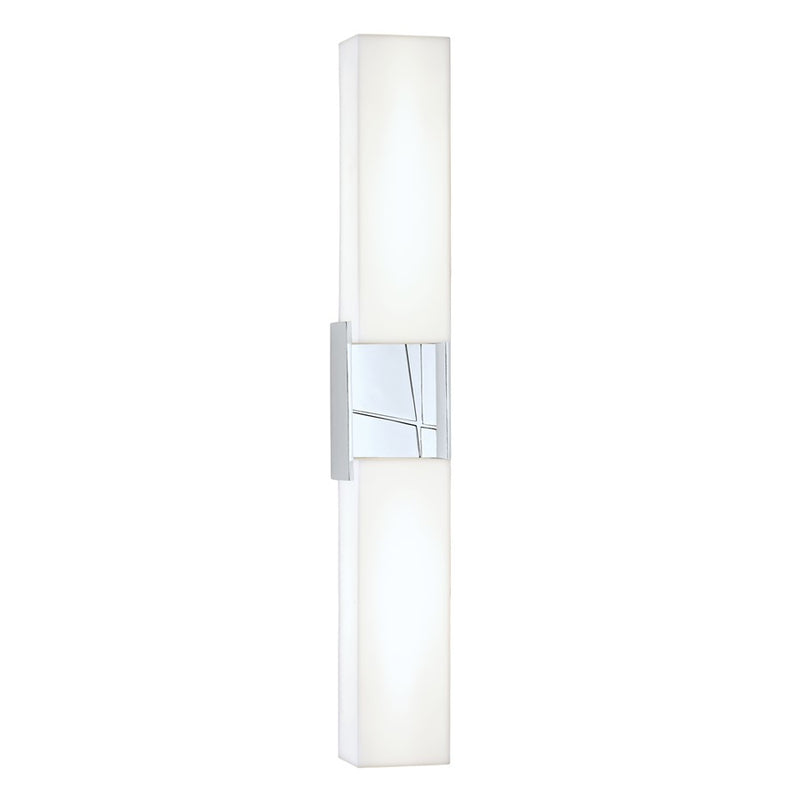 Atlas Lighting Artemis 24in Integrated LED Wall Sconce | Modern Chrome and Opal Glass | Bathroom & Hallway | 2000 Lumens, 3000K | Model WL11022-CH