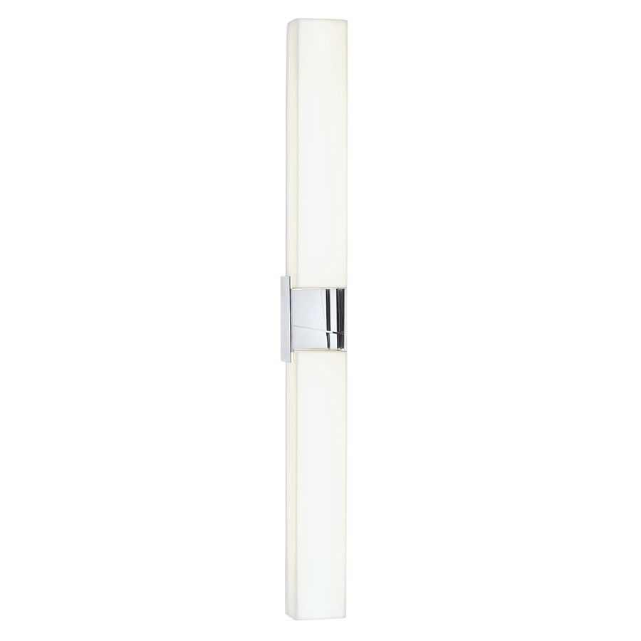 Atlas Lighting Artemis 36'' High Integrated LED Sconce, Chrome/Opal