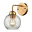 Atlas Lighting Astoria 9.5'' High 1Lt Sconce, Satin Gold/Clear
