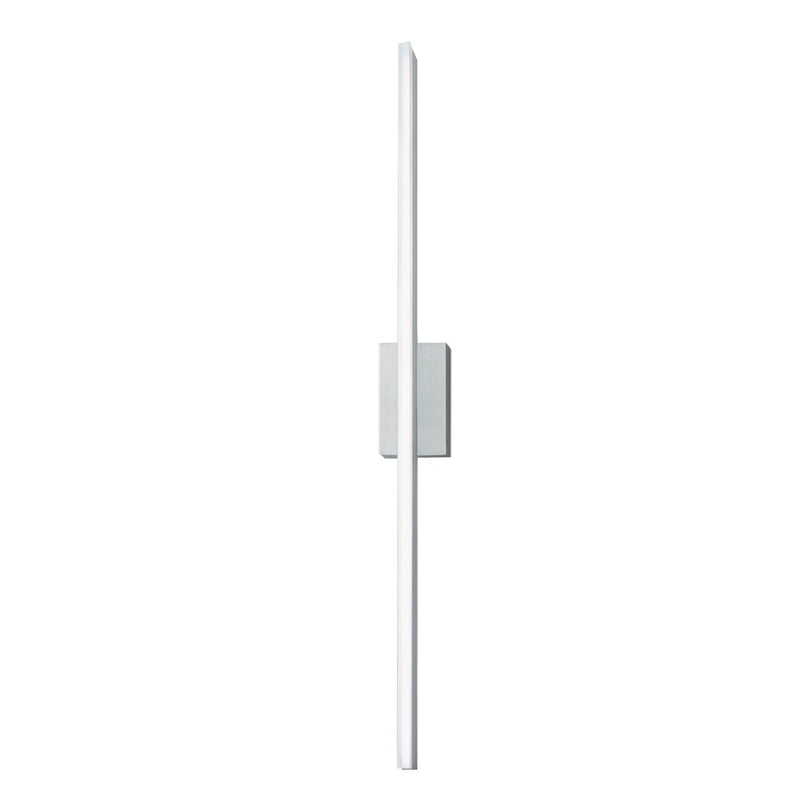 Atlas Lighting Ava 48in Integrated LED Sconce | Modern Brushed Aluminum and Acrylic | Bedroom & Hallway Wall Light | Model WL11028-SV
