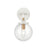 Atlas Lighting Boudreaux 6''W 1Lt Vanity Light, Matte White/Clear