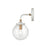 Atlas Lighting Boudreaux 6''W 1Lt Vanity Light, Matte White/Clear