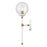 Atlas Lighting Boudreaux 19'' High 1Lt Sconce, Matte White/Clear