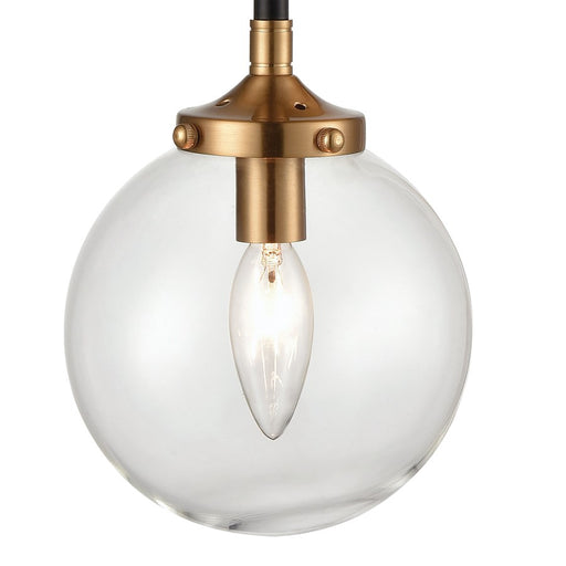 Atlas Lighting Boudreaux 21'' High 2Lt Sconce, Black/Gold/Clear