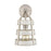 Atlas Lighting Brigantine 14'' High 1Lt Sconce, Nickel/Beige/White