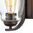 Atlas Lighting Calistoga 8''H 1Lt Sconce, Oil Rubbed Bronze/Clear