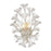 Atlas Lighting Celene 17'' High 2Lt Sconce, Aged Silver/Clear