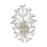 Atlas Lighting Celene 17'' High 2Lt Sconce, Aged Silver/Clear
