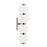 Atlas Lighting Celeste 24''H Integrated LED Sconce, Chrome/White