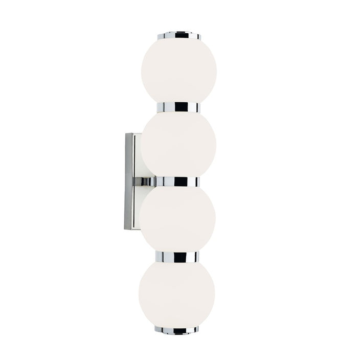 Atlas Lighting Celeste 24''H Integrated LED Sconce, Chrome/White