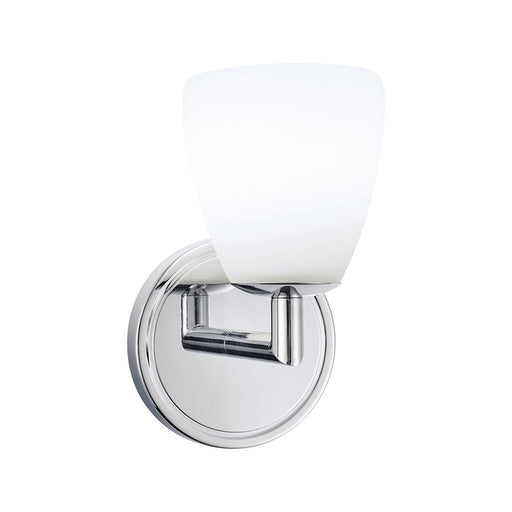 Atlas Lighting Chancellor 7.5'' High LED Sconce, Chrome/Opal