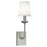 Atlas Lighting Circa 13.5'' High 1Lt Sconce, Brushed Nickel/White