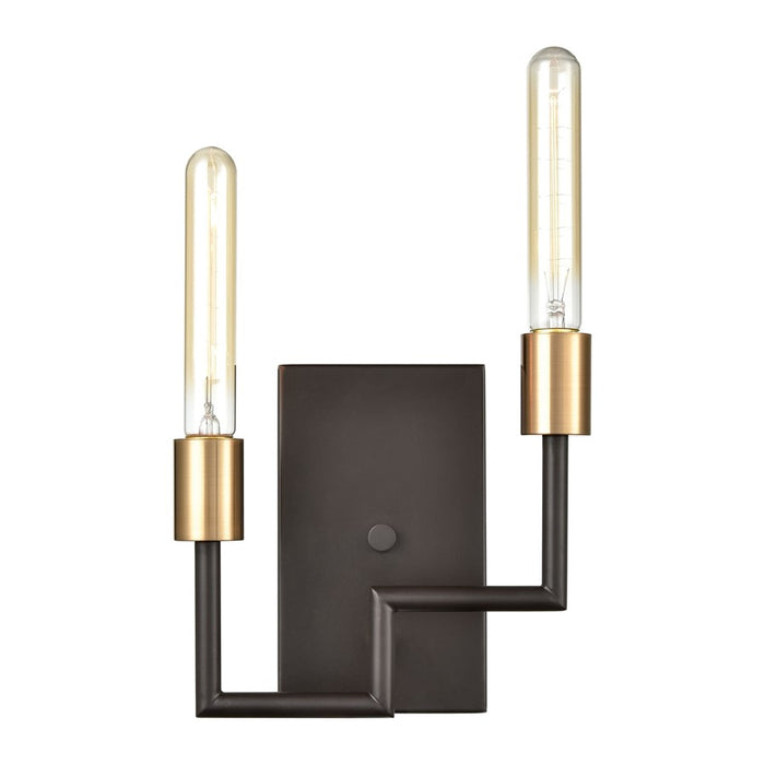 Atlas Lighting Congruency 8'' High 2Lt Sconce, Oil Rubbed Bronze