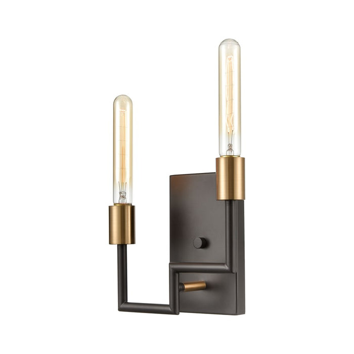 Atlas Lighting Congruency 8'' High 2Lt Sconce, Oil Rubbed Bronze
