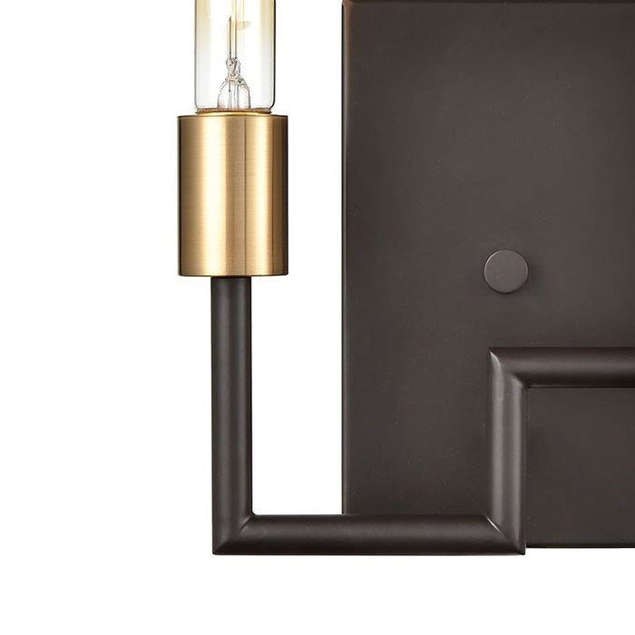 Atlas Lighting Congruency 8'' High 2Lt Sconce, Oil Rubbed Bronze