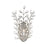 Atlas Lighting Crystique 14''H 1Lt Sconce, Polished Chrome/Clear