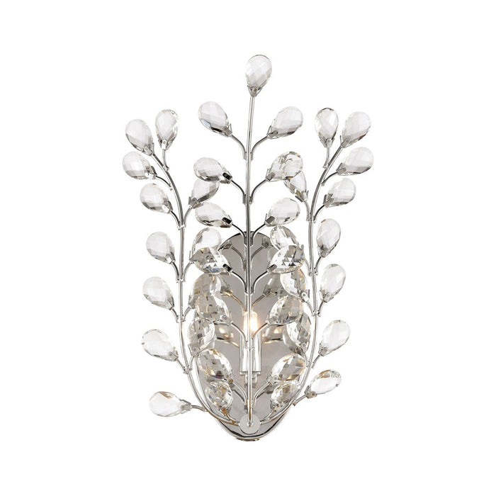 Atlas Lighting Crystique 14''H 1Lt Sconce, Polished Chrome/Clear