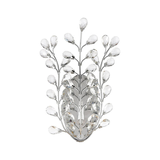 Atlas Lighting Crystique 14''H 1Lt Sconce, Polished Chrome/Clear