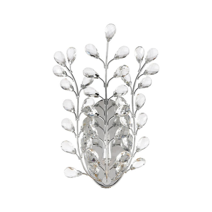 Atlas Lighting Crystique 14''H 1Lt Sconce, Polished Chrome/Clear