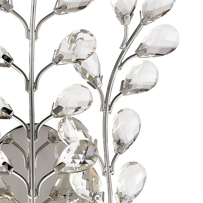 Atlas Lighting Crystique 14''H 1Lt Sconce, Polished Chrome/Clear