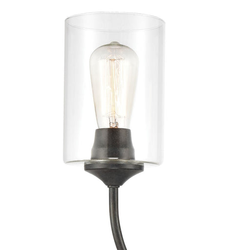 Atlas Lighting Daisy 20'' High 2Lt Sconce, Midnight Bronze/Clear