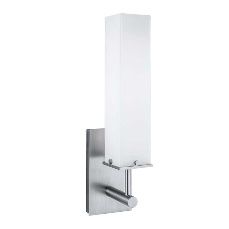 Atlas Lighting Dean 4.5'' High Integrated LED Sconce, Nickel/White
