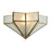 Atlas Lighting Decostar 8'' High 1Lt Sconce, Brushed Brass/White