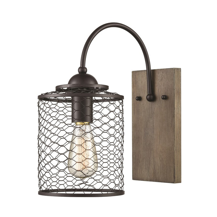 Atlas Lighting Eagles Rest 12'' High 1Lt Sconce, Bronze/Bronze