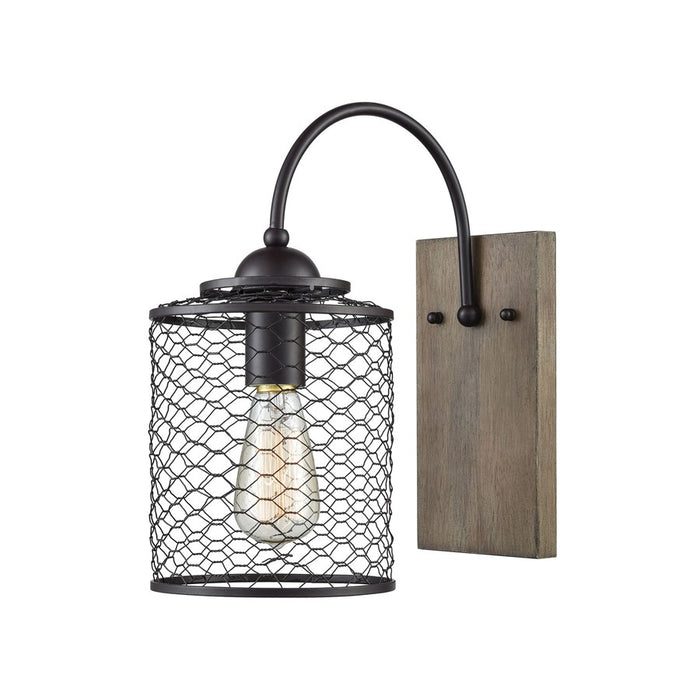 Atlas Lighting Eagles Rest 12'' High 1Lt Sconce, Bronze/Bronze