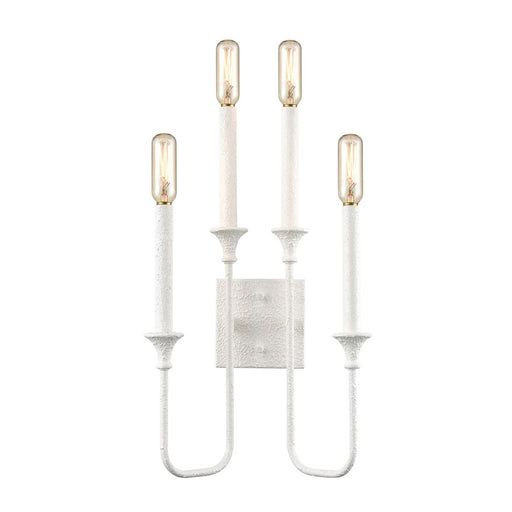 Atlas Lighting Edward 33'' High 4Lt Sconce, Matte White