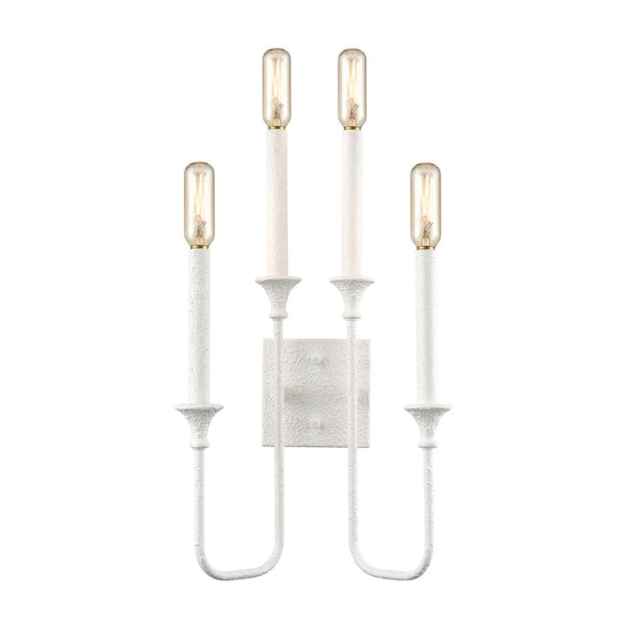 Atlas Lighting Edward 33'' High 4Lt Sconce, Matte White