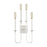 Atlas Lighting Edward 33'' High 4Lt Sconce, Matte White
