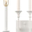 Atlas Lighting Edward 33'' High 4Lt Sconce, Matte White