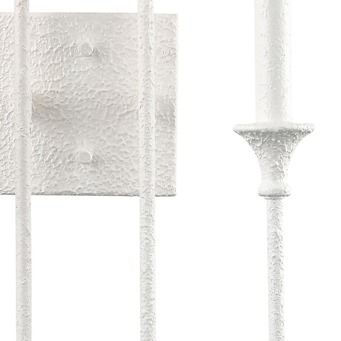 Atlas Lighting Edward 33'' High 4Lt Sconce, Matte White