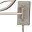Atlas Lighting Elysburg 17'' High 1Lt Sconce, Satin Nickel/White